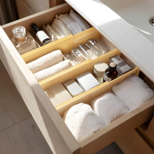 6 Pack Bamboo Drawer Dividers