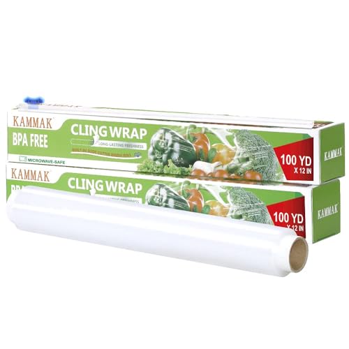 Plastic Wrap Food Wrap with Slide Cutter (600 Sq Ft)