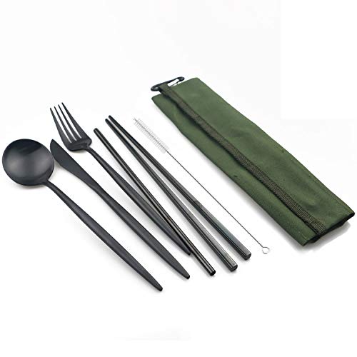 Portable 6 Pieces Flatware Set