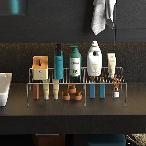 Expandable Metal Rustproof Kitchen Counter & Cabinet Shelf
