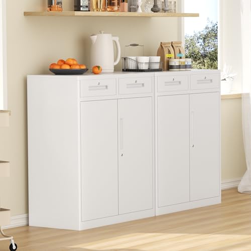 Metal Garage Storage Cabinet with Doors and Shelves