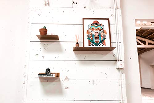 Made in USA 12 Inch Linear Floating Shelf