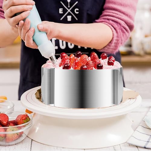 2 Pcs 6 12 Inch Adjustable Cake Mold Ring