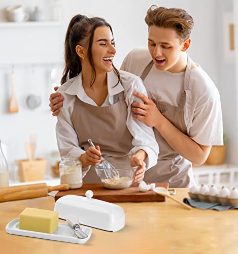 Ceramic Butter Dish with Lid for Countertop
