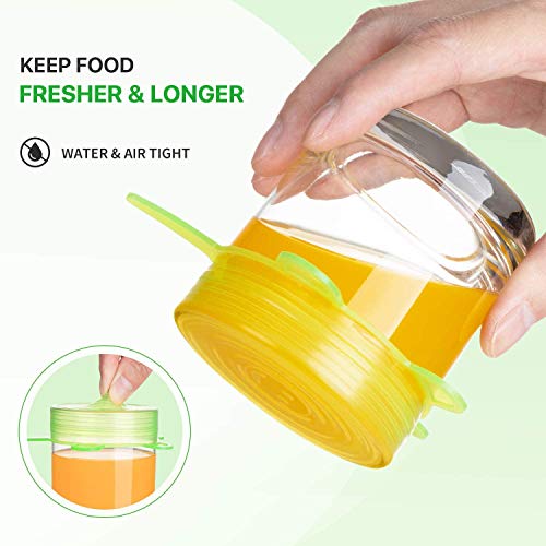 Silicone Stretch Lids for Food Storage in Fridge (6 Count)