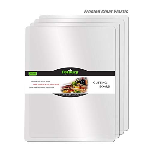 Flexible Plastic Cutting Boards for Kitchen (4 Count)