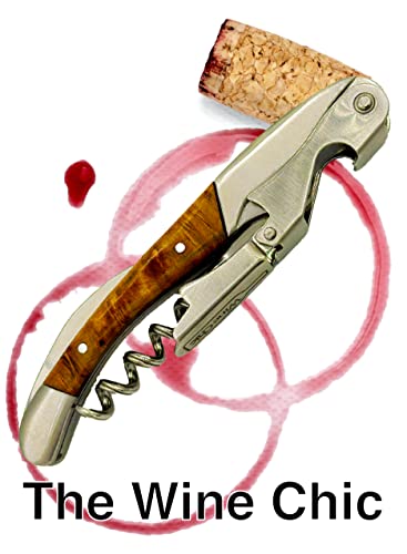 The Wine Chic Premium Professional Corkscrew Wine Opener with Elegant Wood Handle