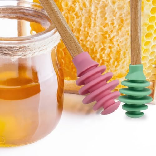 3 Pack Silicone Honey Dipper Sticks