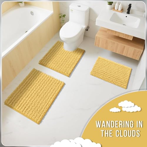 Bathroom Rugs Non Slip Washable 32x20 Inch