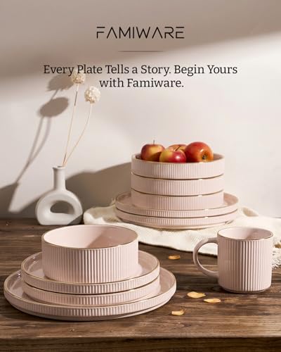 Stoneware Dishes Dinnerware Sets for 6 (18 Count)
