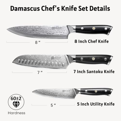 3 Pieces Chef Knife Set (3 Count)
