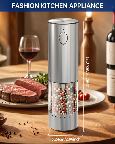 Stainless Steel Electric Pepper Grinder