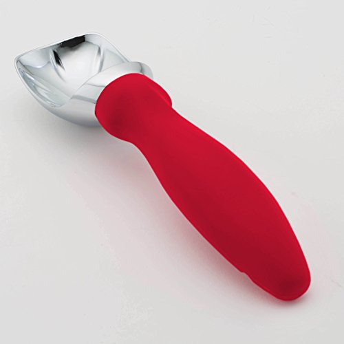 Heavy Duty Metal Ice Cream Scoop with Soft Grip Handle