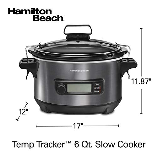 Portable 6 Quart Set & Forget Programmable Slow Cooker