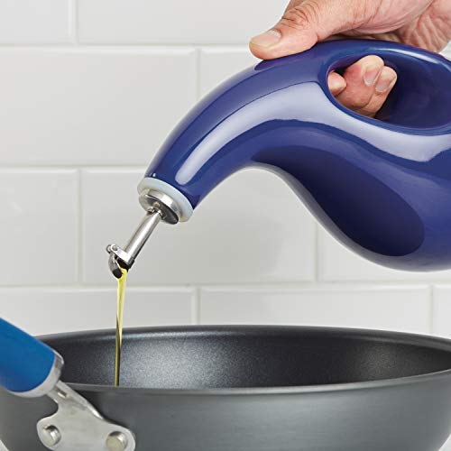 Solid Glaze Ceramics EVOO Olive Oil Bottle Dispenser with Spout