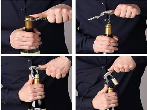 Professional Waiter Corkscrew Wine Key for Bartenders Set of 3 (3 Count)