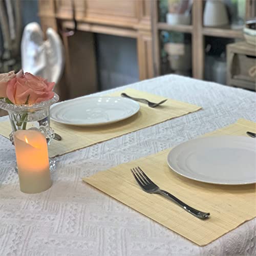 8 Pack 17.7x11.8 Bamboo Placemats (8 Count)