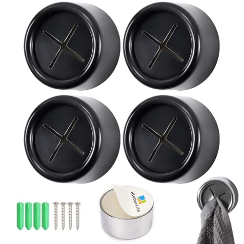 Adhesive Kitchen Dish Towel Hooks (4 Count)