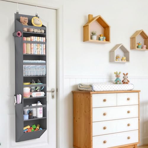 1 Pack Over the Door Organizer 6 Section Hanging Storage