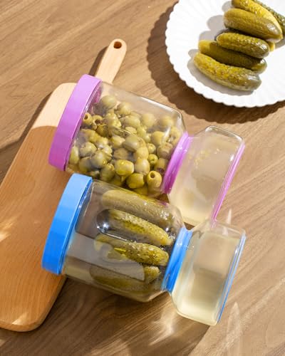 Pickle Jar with Strainer Flip