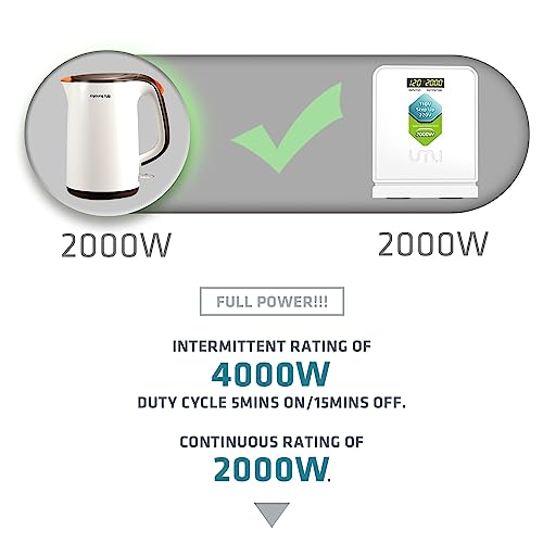 2000W Step Up Voltage 110v to 220v Converter