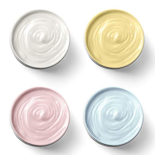 6 Pack 4 OZ Plastic Jars Containers with Lids (6 Count)