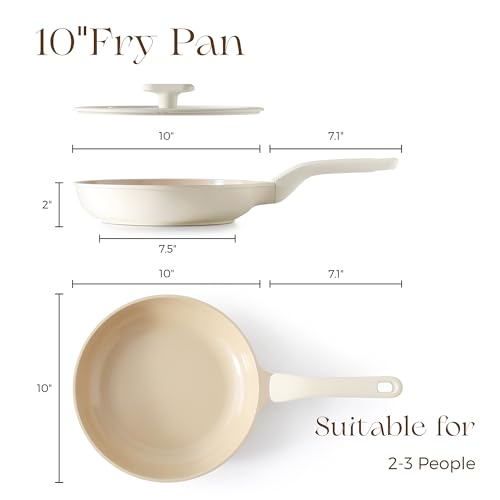 Nonstick Ceramic Frying Pan with Lid