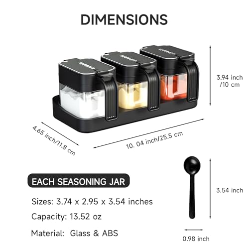 3 Pack Condiment Jars (3 Count)