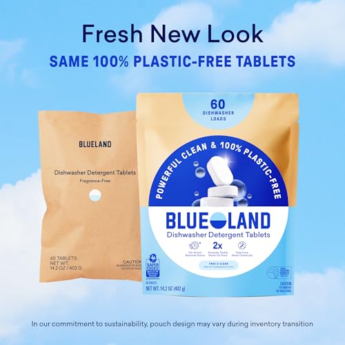 100% Plastic Free Dishwasher Detergent Tablets 120ct (120 Count)