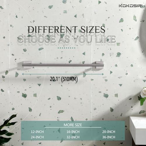Bath Towel Holder Bathroom Accessories Towel Bar for Toilet Kitchen Necklace Holder 20 Inch Brushed Nickel Stainless Steel B4005BR