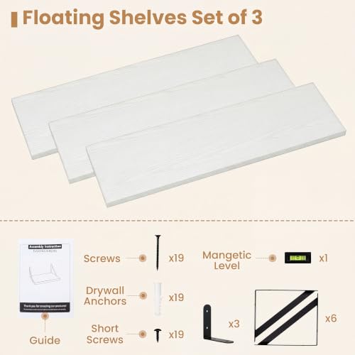 Floating Book Shelves for Wall