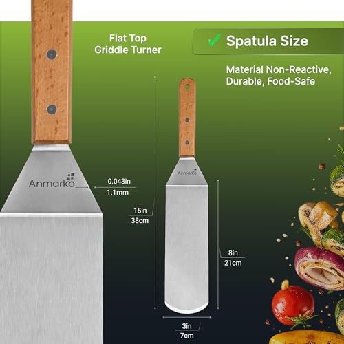 Stainless Steel Spatula with Wooden Handle