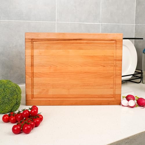 Solid Cherry Wood Cutting Board for Kitchen