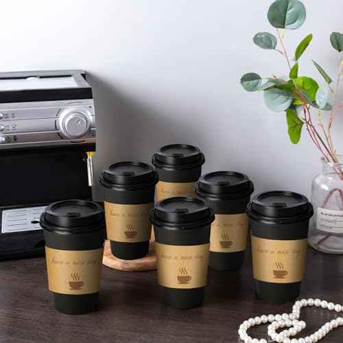 500 Pack 16 oz Coffee Cups (500 Count)