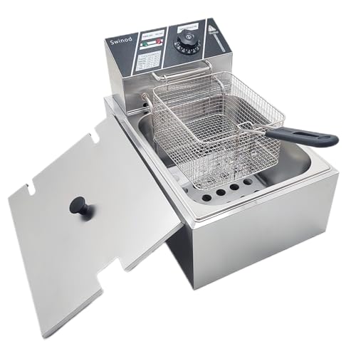Electric Deep Fryer with Basket for Home Use