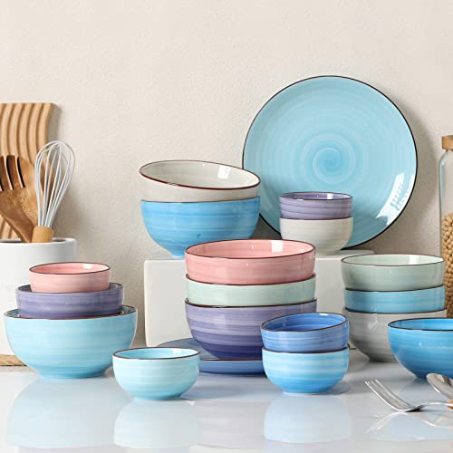 Ceramic 12 Oz Dessert Bowls Set (6 Count)