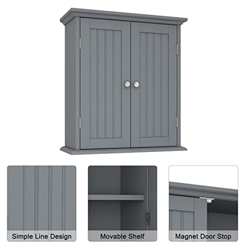 Bathroom Wall Cabinet with 2 Doors