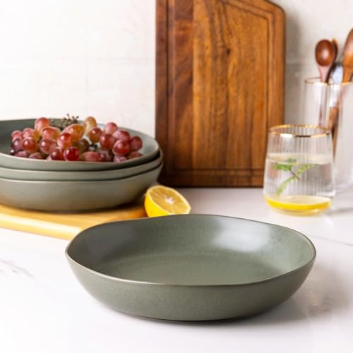 9.75'' Large Ceramic Pasta Bowls (6 Count)