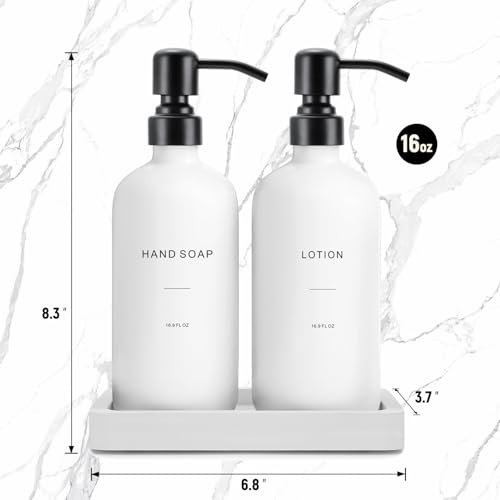 White Soap Dispenser Set (2 Count)