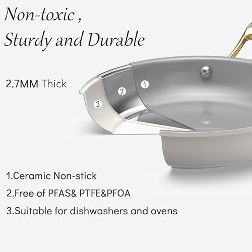 7 Piece Ceramic Cookware Set