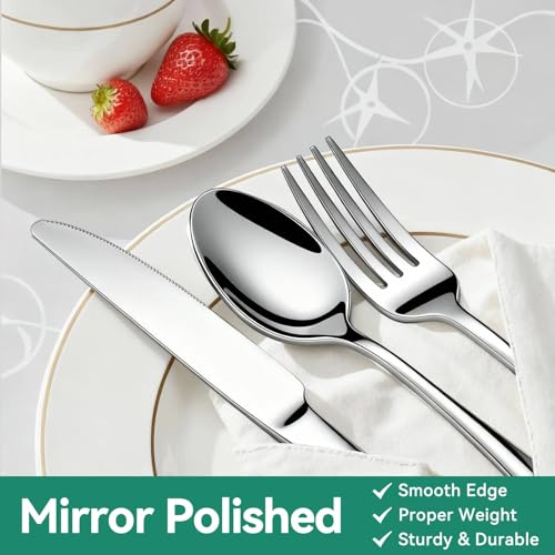 49 Piece Silverware Set with Organizer (49 Count)