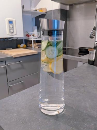 Glass Water Carafe with Lid