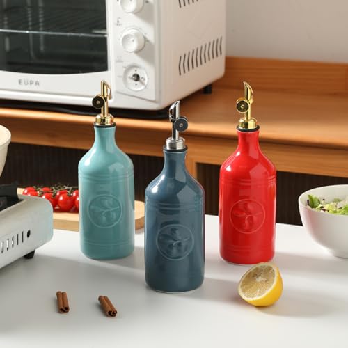 Sweejar 16 Oz Ceramic Olive Oil Dispenser Bottle