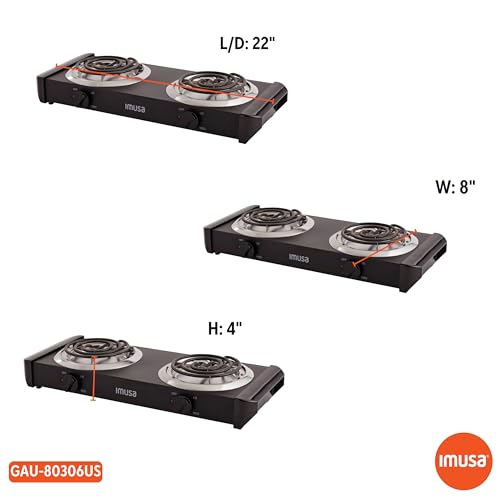 USA GAU 80306 Electric Double Burner 1750