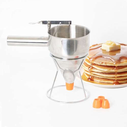 Stainless Steel Batter Dispenser with Stand
