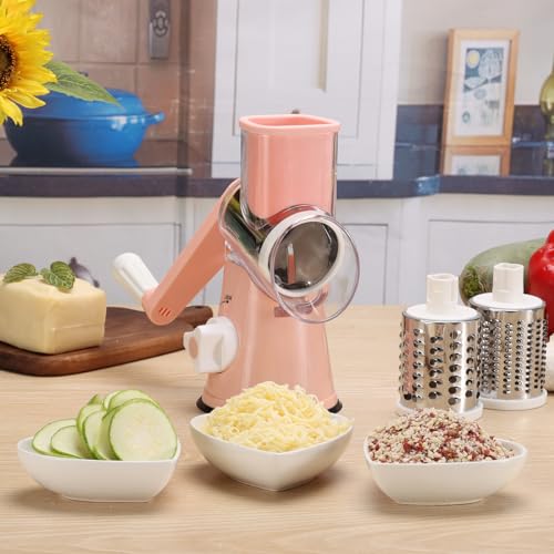 Rotary Cheese Grater Hand Crank Cheese Shredder for Fresh Cheese