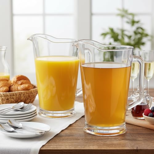64oz Bistro Clear Pitcher (2 Count)
