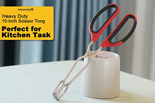 Stainless Steel Scissor Tongs with Comfort