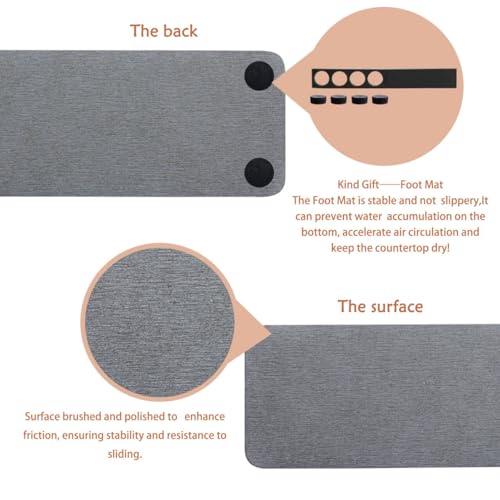 2Pcs Stone Soap Trays Water Absorbing Diatomite Coaster (2 Count)