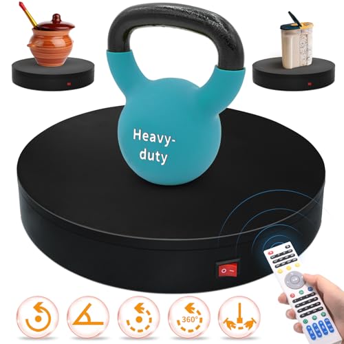 7.9In Remote Motorized Electric Turntable Rotating Display Stand Spinning Rotating Platform 360 Photography Turntable lazy susan base giratoria para for Photography